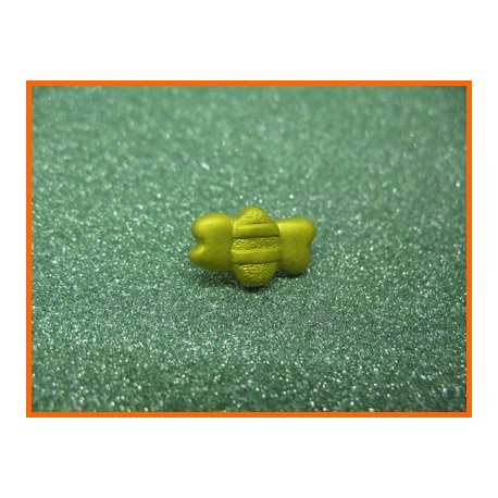 Bouton abeille N°12 jaune or 15mm