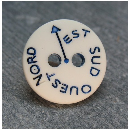 Bouton NSEO écru 13mm