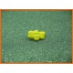 Bouton abeille N°16 citron émaillé verni 15mm