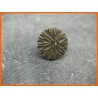 Bouton métallisé upsylon vieil or 18mm