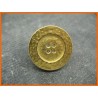 Bouton métal martelé or 28mm