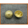 Bouton métal demi boule ancre or 18mm