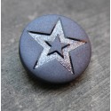 Bouton étoile bleu raf 18 mm b1
