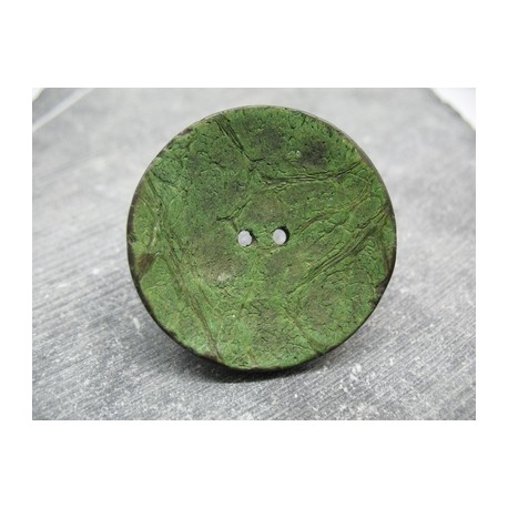 Bouton coco vert 40mm