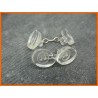 Boutons manchette résine translucide 15mm