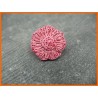 Bouton fleur émaillée verni rouge 22mm
