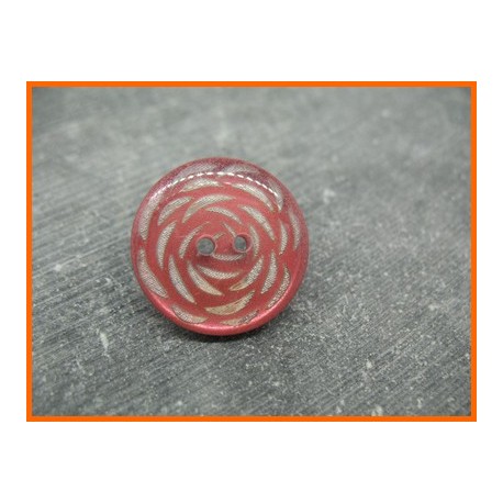 Bouton fantaisie corail 25mm