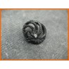 Bouton métal strass noir 23mm