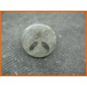 Bouton 4 trous oval gris bleu 25mm