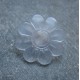 Bouton fleur transparent 22mm 