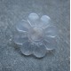 Bouton fleur transparent 22 mm b26