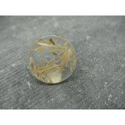 Bouton inclusion paille 22mm