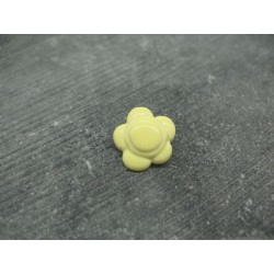 Bouton fleur 5 pétales  émaillé verni 15mm