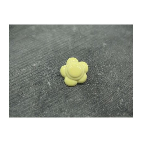 Bouton fleur 5 pétales  émaillé verni 15mm