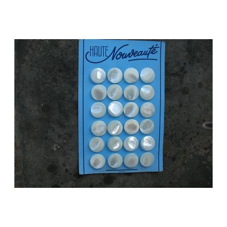 Plaque N° 74 /  24 nacres australiennes 22mm