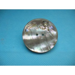 Bouton nacre goldfish naturel verni 40mm