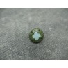 Bouton fleur 4 points bouteille turquoise 12mm
