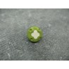 Bouton fleur 4 points olive écru 12mm