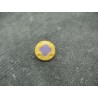 Bouton fleur 4 points jaune lavande 12mm
