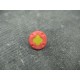 Bouton fleur 4 points corail anis 12mm