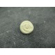 Bouton rose fleur écru verni émaillé 15mm