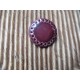 Bouton multipoints prune verni émaillé 25mm