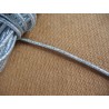 Elastique rond argent pailleté 3mm