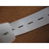 Elastique boutonnière blanc 16mm