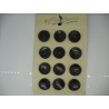 Plaque N°75  12 nacres trocas aubergine 27mm