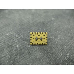 Bouton biscuit jaune 15mm