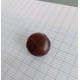 Bouton cuir marron foncé 20mm