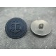 Bouton ancre métal marine 25mm