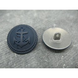 Bouton ancre métal marine 25mm