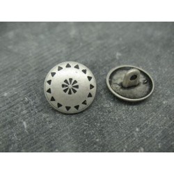 Bouton tribal métal 18mm