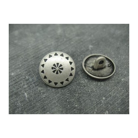 Bouton tribal métal 18mm