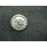 Bouton métal laiton nickelé " lycée hôtelier Le Touquet" 20mm