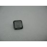 Bouton carré métal brossé noir 15mm