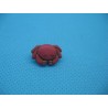 Bouton crabe fuchsia 15mm