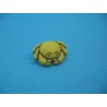 Bouton crabe jaune 19mm