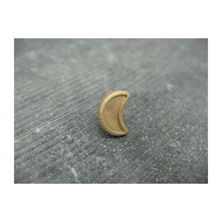 Bouton lune relief doré 13mm