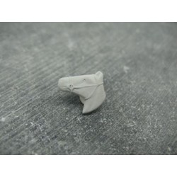 Bouton tête de cheval gris 15mm