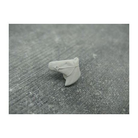 Bouton tête de cheval gris 15mm