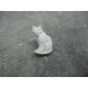 Bouton chat gris 18mm