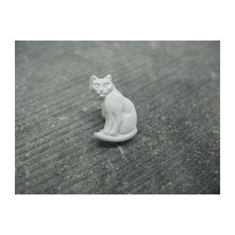 Bouton chat gris 18mm