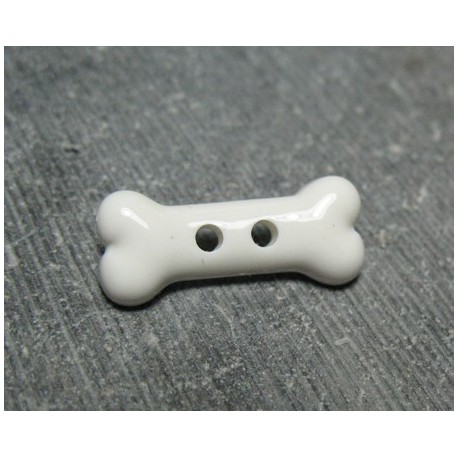 Bouton os blanc 20mm 