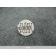 Bouton mille pattes blanc noir 15mm