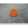 Bouton cible orange 15mm