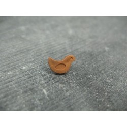 Bouton oiseau cuivre 12mm
