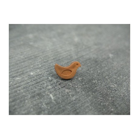 Bouton oiseau cuivre 12mm