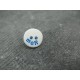 Bouton mer blanc bleu 12mm